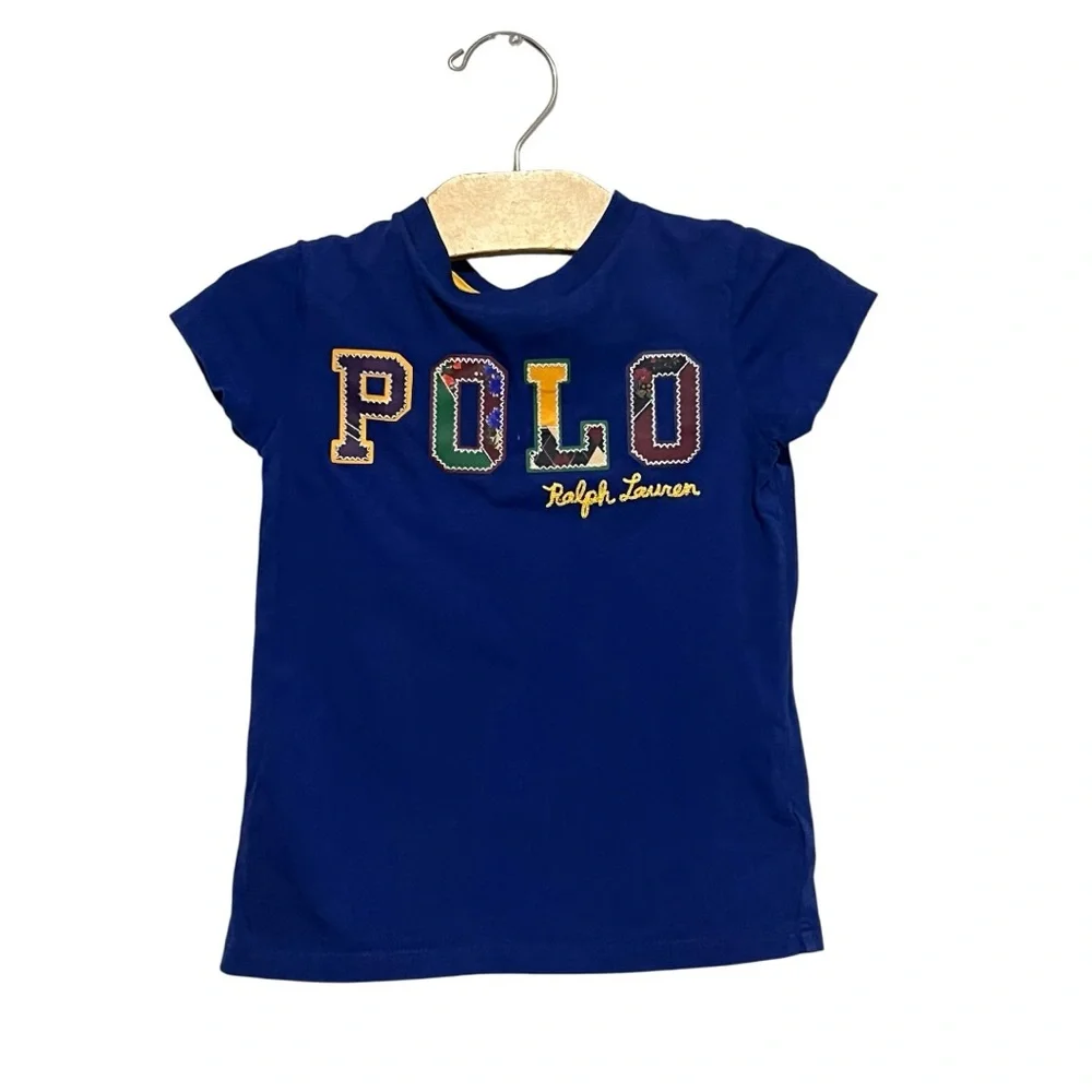 Polo by Ralph Lauren Kids' Blue Logo T-Shirt Size 3T - Picture 2 of 5
